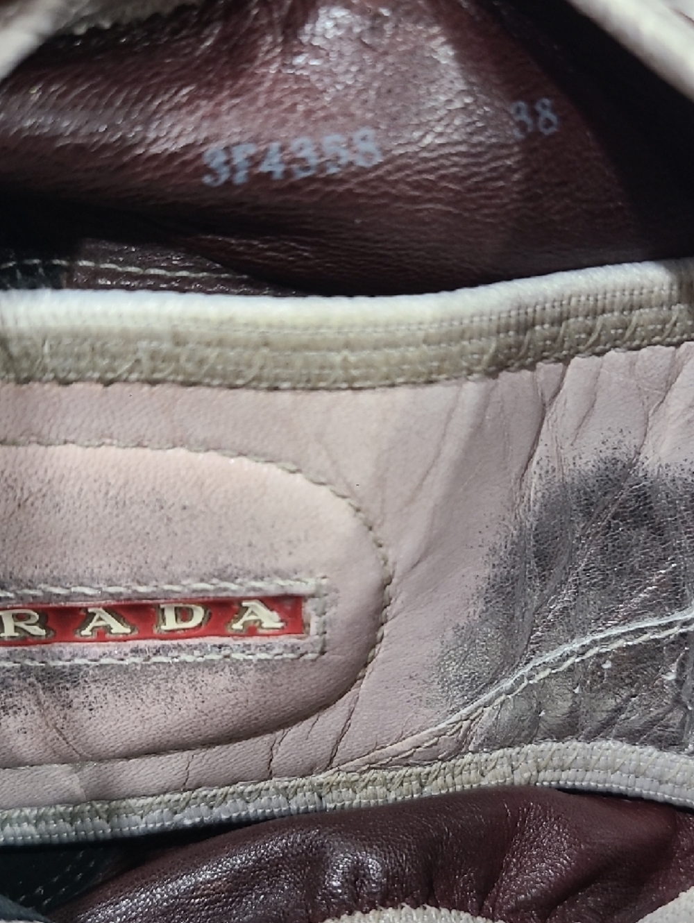 Prada Plum Patent Leather Ballet Flats with Silver Accents - Picture 6 of 9